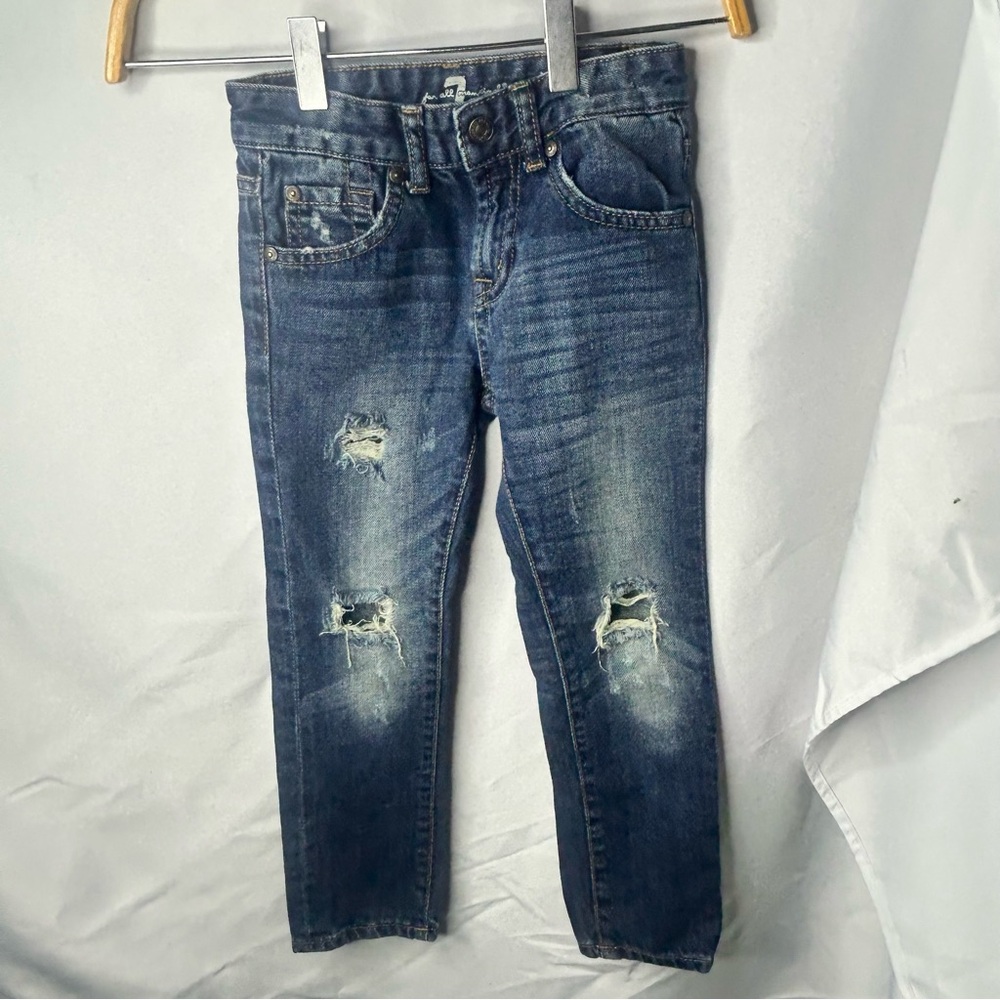 Boys Blue Distressed Jeans